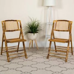 Bamboo Wood Folding Chair (2-Pack) by Carnegy Avenue -Carnegy Avenue Sales bamboo carnegy avenue folding chairs cga x 275041 ba hd 31 1000