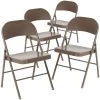 Beige Metal Folding Chair (4-Pack) by Carnegy Avenue -Carnegy Avenue Sales beige carnegy avenue folding chairs cga bd 228591 be hd 64 1000