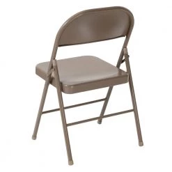 Beige Metal Folding Chair (2-Pack) by Carnegy Avenue -Carnegy Avenue Sales beige carnegy avenue folding chairs cga bd 275017 be hd 66 1000