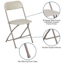 Beige Metal Folding Chair (Set of 10) by Carnegy Avenue 17 Beige Metal Folding Chair (Set of 10) by Carnegy Avenue -Carnegy Avenue Sales beige carnegy avenue folding chairs cga le 157972 be hd 44 1000