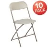 Beige Metal Folding Chair (Set of 10) by Carnegy Avenue -Carnegy Avenue Sales beige carnegy avenue folding chairs cga le 157972 be hd 64 1000