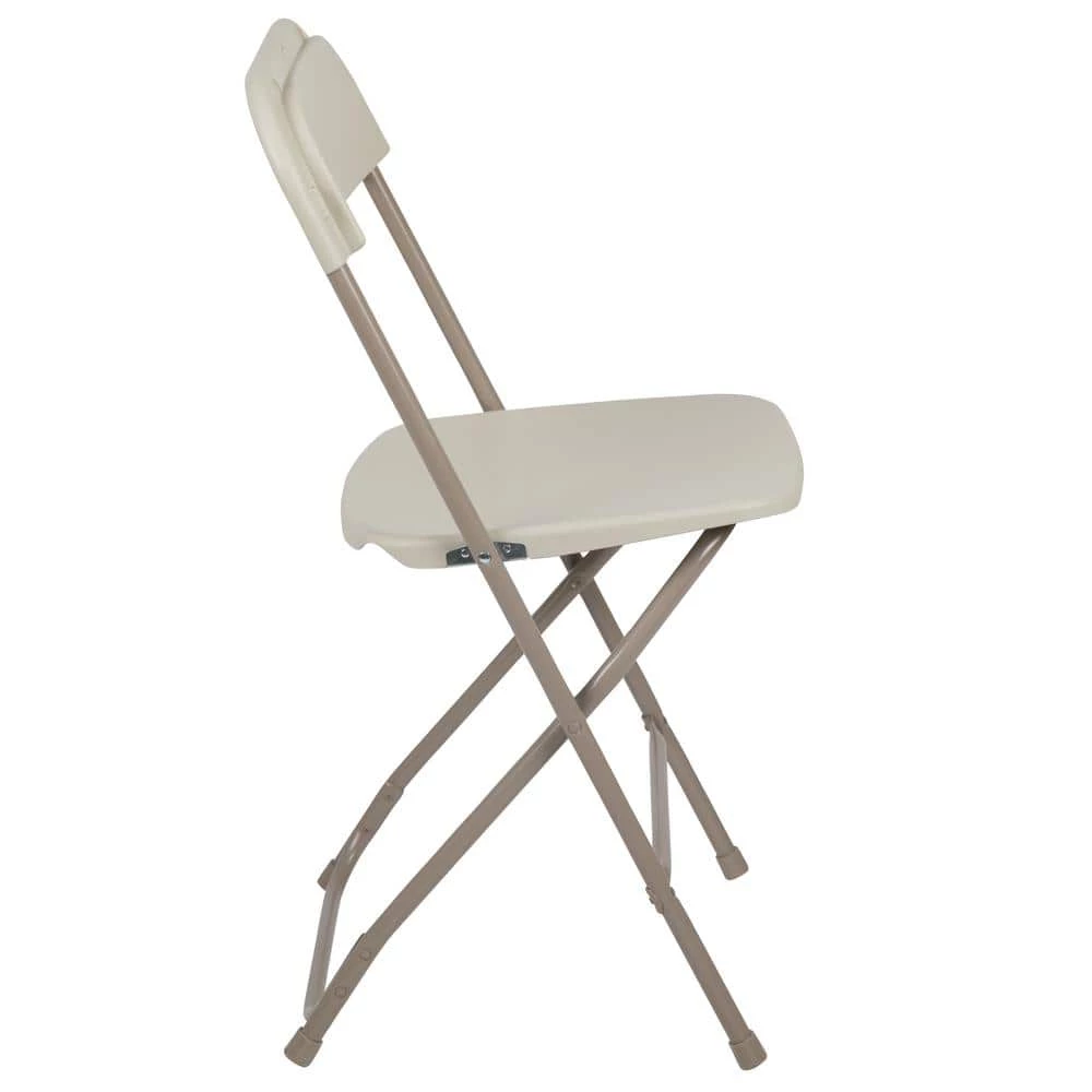 Beige Metal Folding Chair (Set of 10) by Carnegy Avenue 4 Beige Metal Folding Chair (Set of 10) by Carnegy Avenue - Image 2