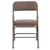 Beige Fabric/Beige Frame Metal Folding Chair (2-Pack) by Carnegy Avenue -Carnegy Avenue Sales beige fabric beige frame carnegy avenue folding chairs cga hf 275054 be hd 64 1000
