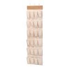63.58 in. H 12-Pair Beige Canvas Hanging Shoe Organizer by Honey-Can-Do 1 63.58 in. H 12-Pair Beige Canvas Hanging Shoe Organizer by Honey-Can-Do -Carnegy Avenue Sales beige honey can do hanging closet organizers sft 09269 64 1000