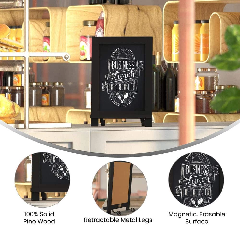 Black Magnetic Tabletop Chalkboard by Carnegy Avenue 9 Black Magnetic Tabletop Chalkboard by Carnegy Avenue - Image 7