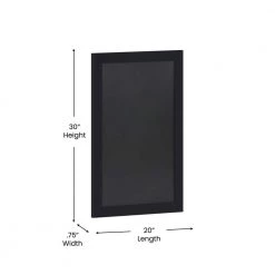 Black Magnetic Wall Mounted Chalkboard by Carnegy Avenue -Carnegy Avenue Sales black carnegy avenue boards easels cga hgwa 513524 bl hd 1f 1000