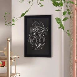 Black Magnetic Wall Mounted Chalkboard by Carnegy Avenue -Carnegy Avenue Sales black carnegy avenue boards easels cga hgwa 513524 bl hd 31 1000