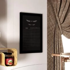 Black Magnetic Wall Mounted Chalkboard by Carnegy Avenue -Carnegy Avenue Sales black carnegy avenue boards easels cga hgwa 513524 bl hd 44 1000