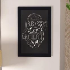 Black Magnetic Wall Mounted Chalkboard by Carnegy Avenue -Carnegy Avenue Sales black carnegy avenue boards easels cga hgwa 513524 bl hd fa 1000