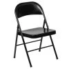 Black Metal Outdoor Safe Folding Chair by Carnegy Avenue -Carnegy Avenue Sales black carnegy avenue folding chairs cga bd 225798 bl hd 64 1000