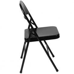 Black Metal Folding Chair (4-Pack) by Carnegy Avenue -Carnegy Avenue Sales black carnegy avenue folding chairs cga bd 228592 bl hd 66 1000