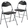 Black Metal Folding Chair (2-Pack) by Carnegy Avenue -Carnegy Avenue Sales black carnegy avenue folding chairs cga jb 275064 bl hd 64 1000