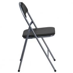 Black Metal Folding Chair (2-Pack) by Carnegy Avenue -Carnegy Avenue Sales black carnegy avenue folding chairs cga jb 275064 bl hd e1 1000