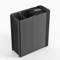 Black Plastic Seat with Metal Frame Folding Chair (Set of 2) by Carnegy Avenue -Carnegy Avenue Sales black carnegy avenue folding chairs cga le 274397 bl hd 1f 1000