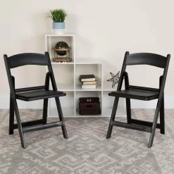 Black Resin Folding Chair (Set of 4) by Carnegy Avenue -Carnegy Avenue Sales black carnegy avenue folding chairs cga le 3622 bl hd 31 1000