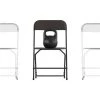 Big and Tall Commercial Folding Chair - Extra Wide 650 lb. Capacity - Durable Plastic - 4-Pack by Carnegy Avenue -Carnegy Avenue Sales black carnegy avenue folding chairs cga le 511811 bl hd 64 1000
