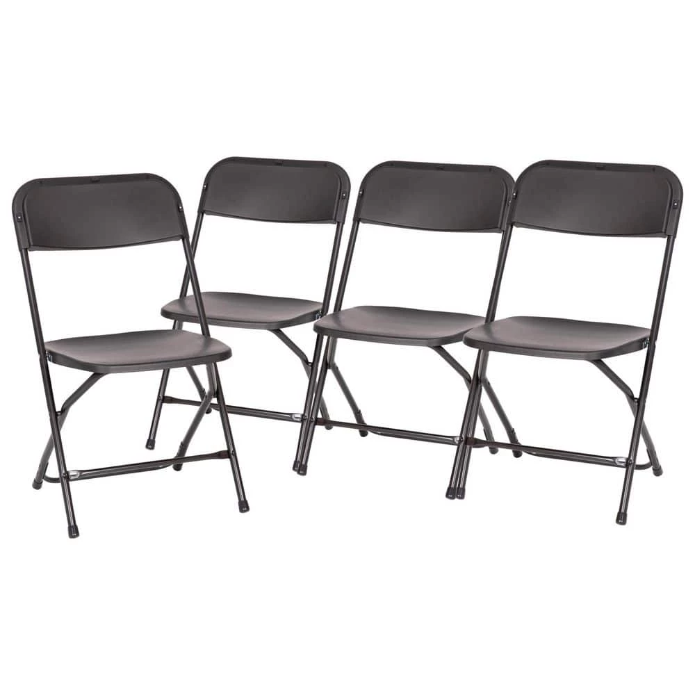 Big and Tall Commercial Folding Chair - Extra Wide 650 lb. Capacity - Durable Plastic - 4-Pack by Carnegy Avenue 6 Big and Tall Commercial Folding Chair - Extra Wide 650 lb. Capacity - Durable Plastic - 4-Pack by Carnegy Avenue - Image 4