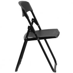 Black Plastic Seat with Metal Frame Folding Chair (Set of 2) by Carnegy Avenue 12 Black Plastic Seat with Metal Frame Folding Chair (Set of 2) by Carnegy Avenue -Carnegy Avenue Sales black carnegy avenue folding chairs cga rut 275039 bl hd e1 1000
