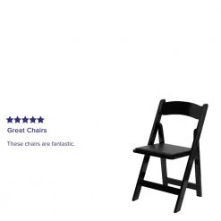 Black Wood Folding Chair (2-Pack) by Carnegy Avenue -Carnegy Avenue Sales black carnegy avenue folding chairs cga xf 275043 bl hd 76 1000