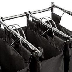 Triple Sorter with Easy Load by Honey-Can-Do -Carnegy Avenue Sales black chrome honey can do laundry sorters srt 08186 4f 1000