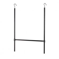 35 in. W Black Steel Closet Rod Hanging by Honey-Can-Do -Carnegy Avenue Sales black honey can do closet rods hng 09139 4f 1000