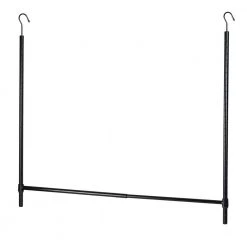 35 in. W Black Steel Closet Rod Hanging by Honey-Can-Do