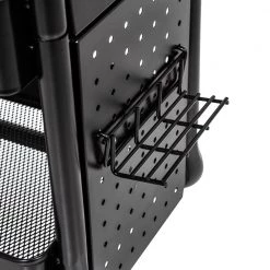 Steel Black Craft Cart with Pegboard Shelf and Metal Basket by Honey-Can-Do -Carnegy Avenue Sales black honey can do craft storage crt 09607 44 1000