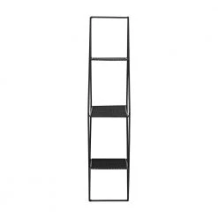 5 in. D x 17.5 in. W x 23.6 in. H Black Steel 3-Tier Floating Diamond Decorative Wall Shelf by Honey-Can-Do -Carnegy Avenue Sales black honey can do decorative shelving shf 09349 1f 1000
