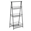 11.8 in. W x 35.8 in. H x 17.3 in. D Black Steel Fold-Able 3-Tier Entry Shelving Unit by Honey-Can-Do 1 11.8 in. W x 35.8 in. H x 17.3 in. D Black Steel Fold-Able 3-Tier Entry Shelving Unit by Honey-Can-Do -Carnegy Avenue Sales black honey can do freestanding shelving units shf 08580 64 1000