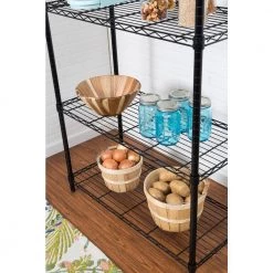 Black 5-Tier Heavy Duty Steel Garage Storage Shelving Unit (36 in. W x 72 in. H x 16 in. D) by Honey-Can-Do -Carnegy Avenue Sales black honey can do freestanding shelving units shf 09627 fa 1000