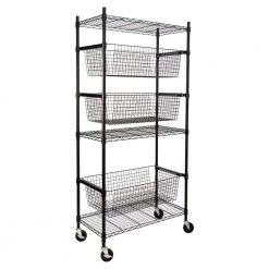 Black Steel Sport Storage Organizer by Honey-Can-Do