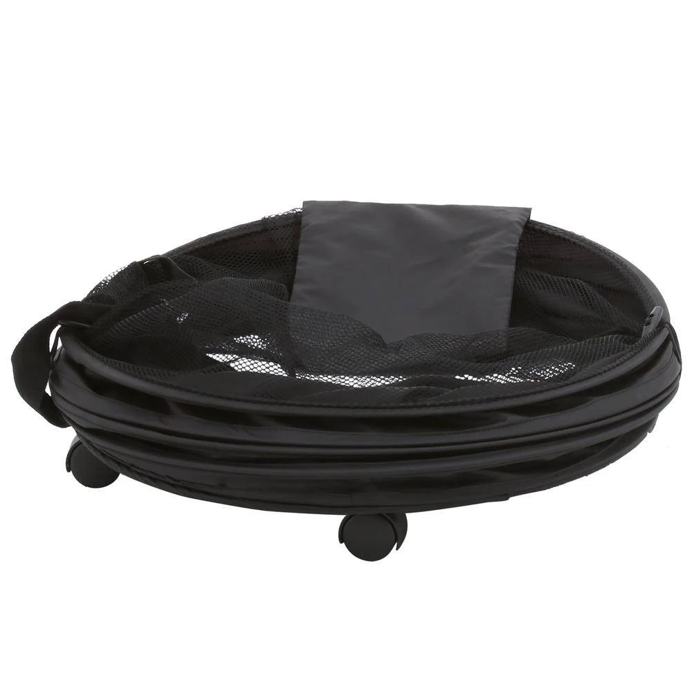 Pop-Up Laundry Bin and Hamper with Wheels, Black by Honey-Can-Do 4 Pop-Up Laundry Bin and Hamper with Wheels, Black by Honey-Can-Do - Image 2