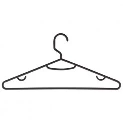 Black Recycled Plastic Suit Hangers 60-Pack by Honey-Can-Do