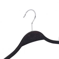Black Plastic and Wheat Husk Slim Hangers (25-Pack) by Honey-Can-Do -Carnegy Avenue Sales black honey can do hangers hng 09145 1f 1000