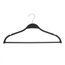 Black Plastic and Wheat Husk Slim Hangers (25-Pack) by Honey-Can-Do