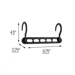 Black Plastic Cascading Collapsible Hangers (20-Pack) by Honey-Can-Do -Carnegy Avenue Sales black honey can do hangers hng 09215 1f 1000