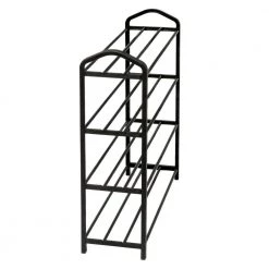 24.4 in H 16-Pair 3-Tier Black Steel Shoe Rack by Honey-Can-Do 10 24.4 in H 16-Pair 3-Tier Black Steel Shoe Rack by Honey-Can-Do -Carnegy Avenue Sales black honey can do shoe racks sho 09618 4f 1000
