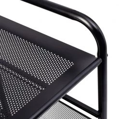 4-Tier Steel 4-Wheeled Utility Cart in Black by Honey-Can-Do -Carnegy Avenue Sales black honey can do utility carts crt 09588 4f 1000