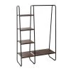 Black/Natural Steel and MDF Clothes Rack 39.4 in. W x 59.6 in. H by Honey-Can-Do -Carnegy Avenue Sales black natural honey can do clothes racks gar 09567 64 1000