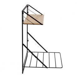 31 in. H x 24 in. W x 20 in. D Wall Mounted Drying Rack with Shelf in Black/Natural by Honey-Can-Do -Carnegy Avenue Sales black natural honey can do laundry room cabinets dry 09784 4f 1000