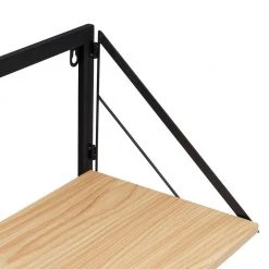 22 in. H x 24 in. W x 10 in. D 2-Tier Steel/MDF Wall or Over-the-Door Laundry Shelf in Black/Natural by Honey-Can-Do 13 22 in. H x 24 in. W x 10 in. D 2-Tier Steel/MDF Wall or Over-the-Door Laundry Shelf in Black/Natural by Honey-Can-Do -Carnegy Avenue Sales black natural honey can do laundry room cabinets shf 09785 44 1000