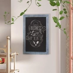 Blue Magnetic Wall Mounted Chalkboard by Carnegy Avenue -Carnegy Avenue Sales blue carnegy avenue boards easels cga hgwa 513532 bl hd 31 1000