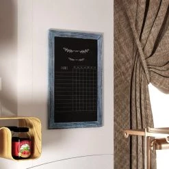 Blue Magnetic Wall Mounted Chalkboard by Carnegy Avenue -Carnegy Avenue Sales blue carnegy avenue boards easels cga hgwa 513532 bl hd 44 1000