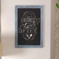 Blue Magnetic Wall Mounted Chalkboard by Carnegy Avenue -Carnegy Avenue Sales blue carnegy avenue boards easels cga hgwa 513532 bl hd fa 1000
