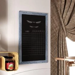Blue Magnetic Wall Mounted Chalkboard by Carnegy Avenue -Carnegy Avenue Sales blue carnegy avenue boards easels cga hgwa 513540 bl hd 44 1000