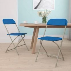 Blue Plastic Seat with Metal Frame Folding Chair (Set of 2) by Carnegy Avenue 21 Blue Plastic Seat with Metal Frame Folding Chair (Set of 2) by Carnegy Avenue -Carnegy Avenue Sales blue carnegy avenue folding chairs cga le 274398 bl hd 31 1000