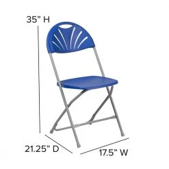 Blue Plastic Seat with Metal Frame Folding Chair (Set of 2) by Carnegy Avenue 16 Blue Plastic Seat with Metal Frame Folding Chair (Set of 2) by Carnegy Avenue -Carnegy Avenue Sales blue carnegy avenue folding chairs cga le 274428 bl hd fa 1000