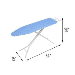4-Leg Ironing Board with Retractable Iron Rest by Honey-Can-Do 10 4-Leg Ironing Board with Retractable Iron Rest by Honey-Can-Do -Carnegy Avenue Sales blue honey can do ironing boards brd 09486 1f 1000