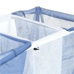 3-Bag Mesh Laundry Sorter Hamper by Honey-Can-Do 14 3-Bag Mesh Laundry Sorter Hamper by Honey-Can-Do -Carnegy Avenue Sales blue white honey can do laundry sorters hmp 01629 1d 1000