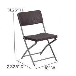 Brown Metal Folding Chair (2-Pack) by Carnegy Avenue -Carnegy Avenue Sales brown carnegy avenue folding chairs cga dad 275025 br hd fa 1000